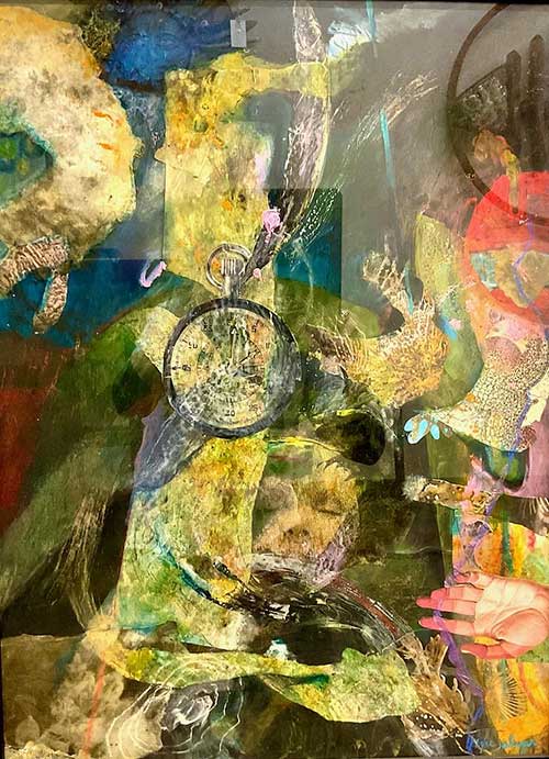 Distressed coral reefs.