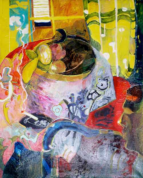 Table, chair and bowl