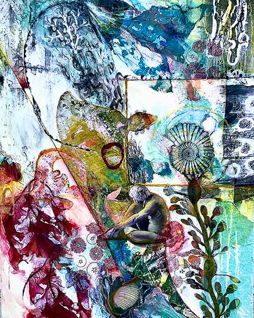 Abstract painting, Neptunes's Garden