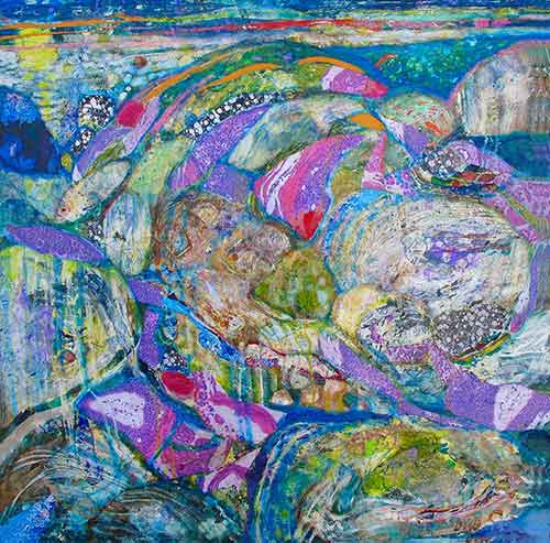 Abstract painting, Spring Runoff