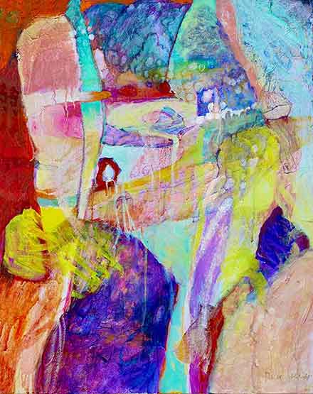 Abstract painting, The Crevice